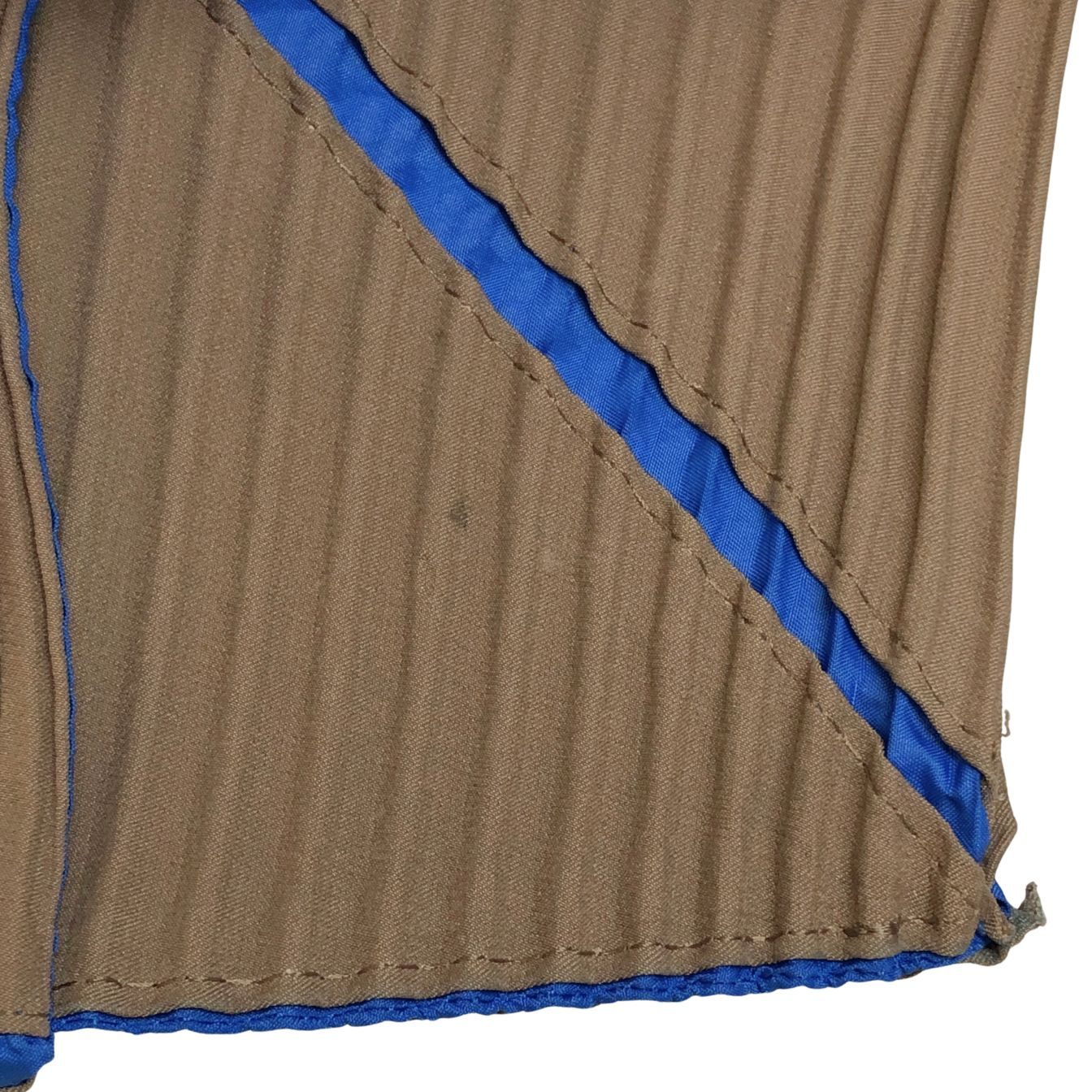 プリーツプリーズ トートバッグ ポリエステル レディース ブラウン×ブルー PLEATS PLEASE【AFE6】