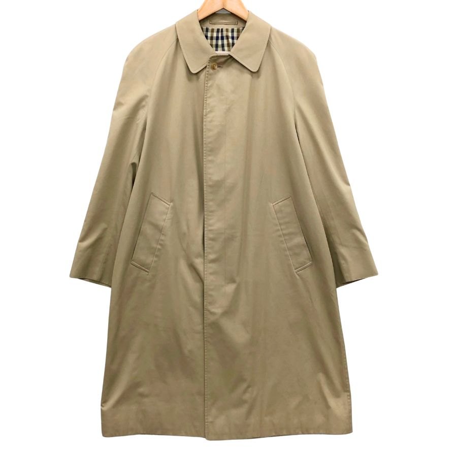 アクアスキュータム バルカラーコート 70S アクア5 ヴィンテージ イングランド製 ベージュメンズ サイズ36 Aquascutum【LA】