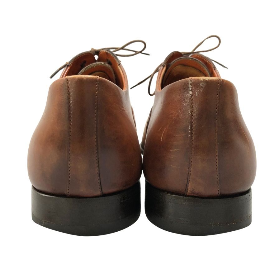 サントーニ レザーシューズ ストレートチップ 6365 ブラウン サイズ7 メンズ Santoni 約26.0cm【AFC43】
