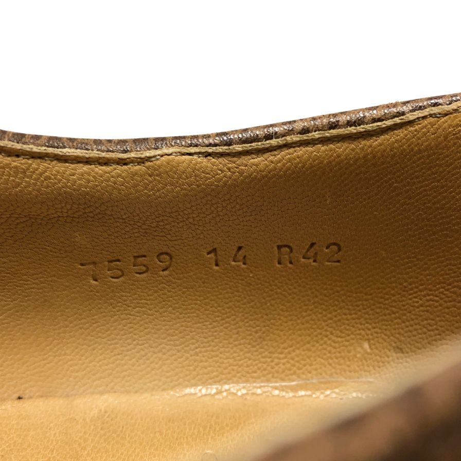 パラブーツ チロリアンシューズ ミカエル ポニー グレインレザー メンズ サイズ42 ブラウン系 PARABOOT MICHAEL ビジネスシューズ 約27.0cm【LA】【中古】