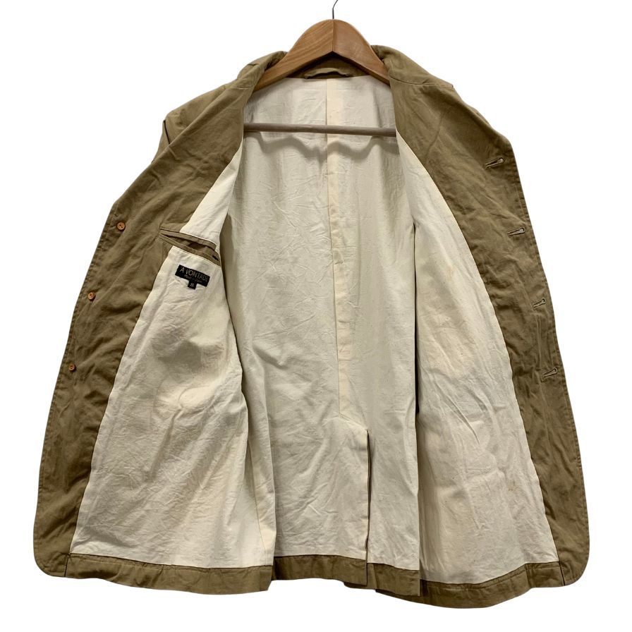 極美品◆アボンタージ ワークジャケット 4B メンズ ベージュ サイズS A VONTADE 【AFB5】