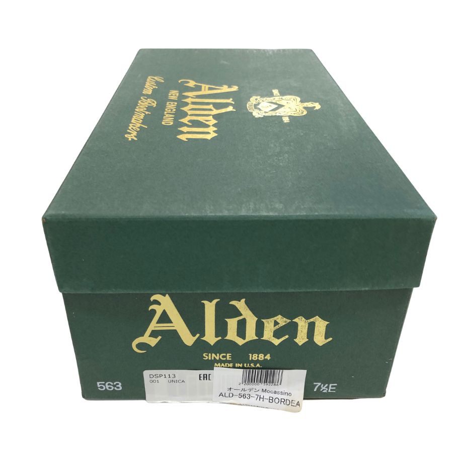 オールデン 563 コードバン タッセルローファー バーガンディ US7.5E メンズ ALDEN ローファー 約25.5cm【LA】【中古】