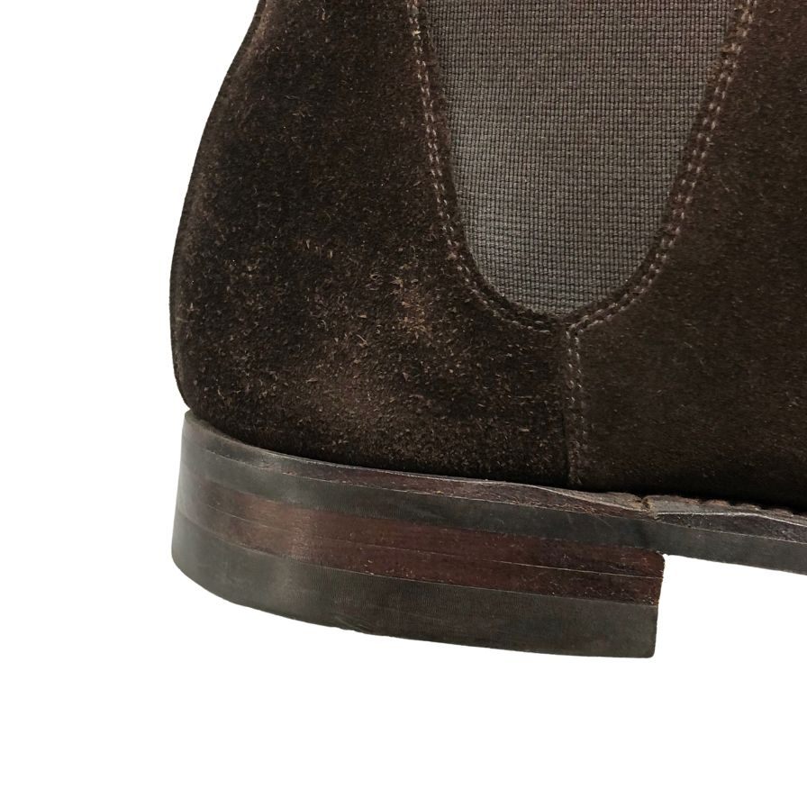 クロケット&ジョーンズ サイドゴアブーツ チェルシー 341ラスト スエード メンズ サイズUK8E ブラウン CROCKETT&JONES CHELSEA8 ブーツ 約26.5cm【LA】【中古】
