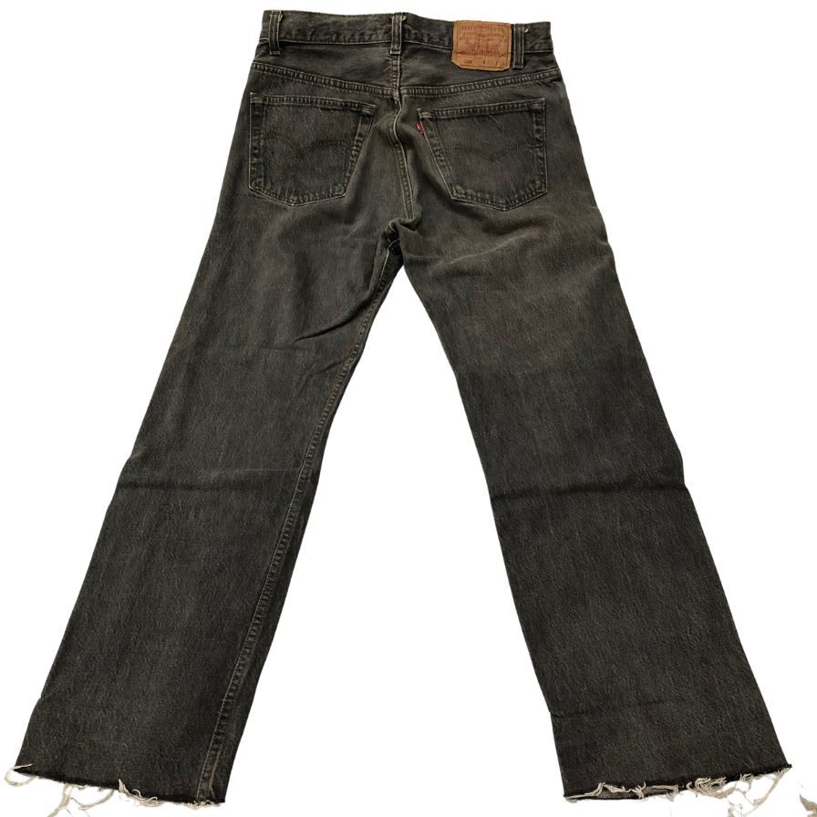 リーバイス 501 デニムパンツ カットオフ ボタン裏653 USA製 グレー系 メンズ W32 L30 LEVI’S 【AFB1】