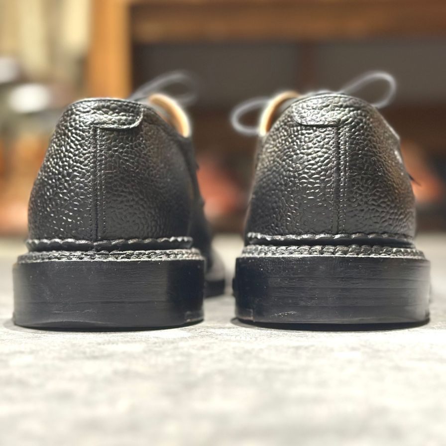 グレンソン レザーシューズ S199G 426 プレーントゥ トリプルウェルト グレインレザー ブラック サイズ6.5G GRENSON ビジネスシューズ 約25.0cm【LA】【中古】