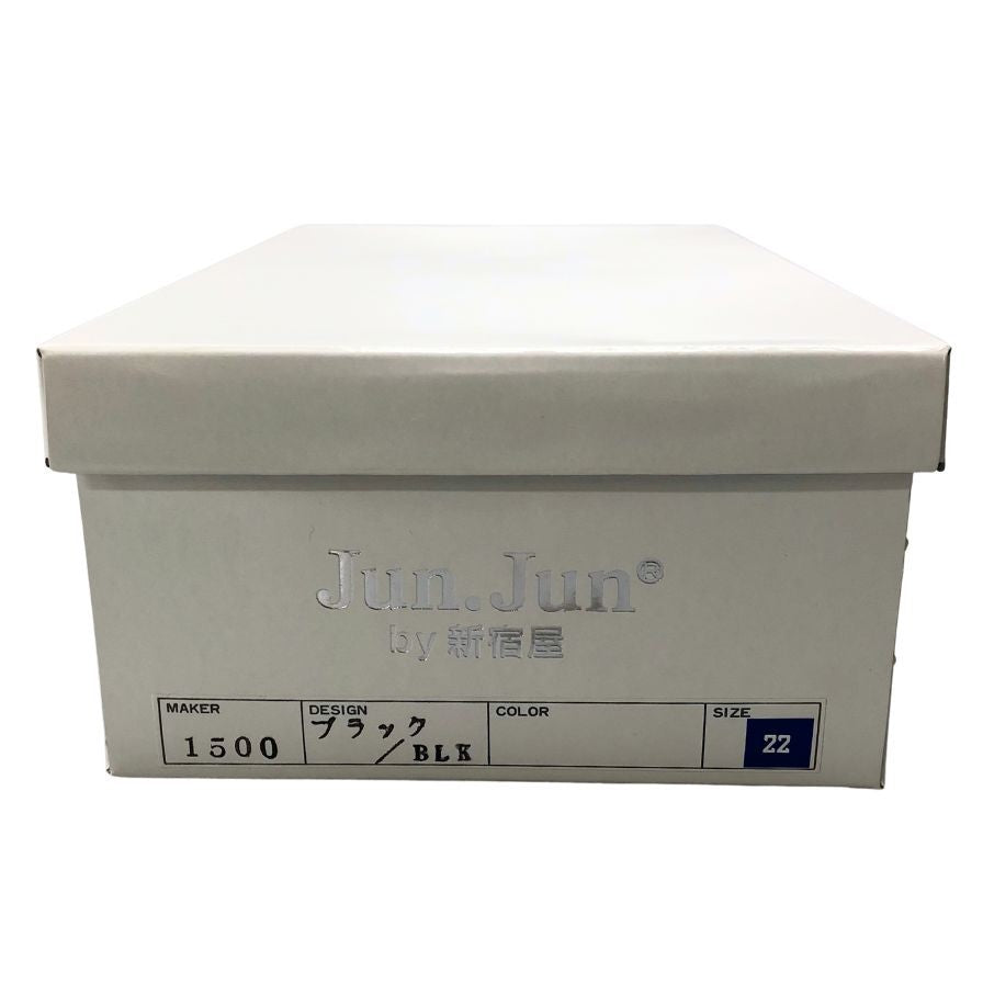 ジュンジュンバイ新宿屋 スニーカー レザー 1500 ブラック サイズ22 レディース Jun.Jun by shinjukuya 約22.0cm【7-16】