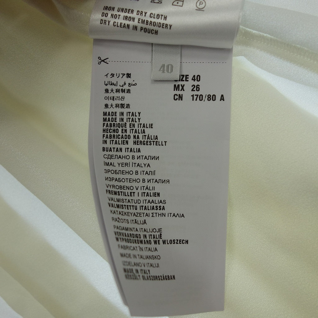 美品◆ミュウミュウ シャツ ホワイト15AW サイズ40 AMM1 2015 302 レディース miumiu【AFB22】