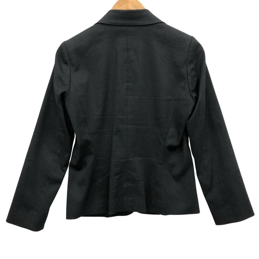 中古◆ラコステ ブレザー レディースサイズ42 ブラック LACOSTE 【AFB50】