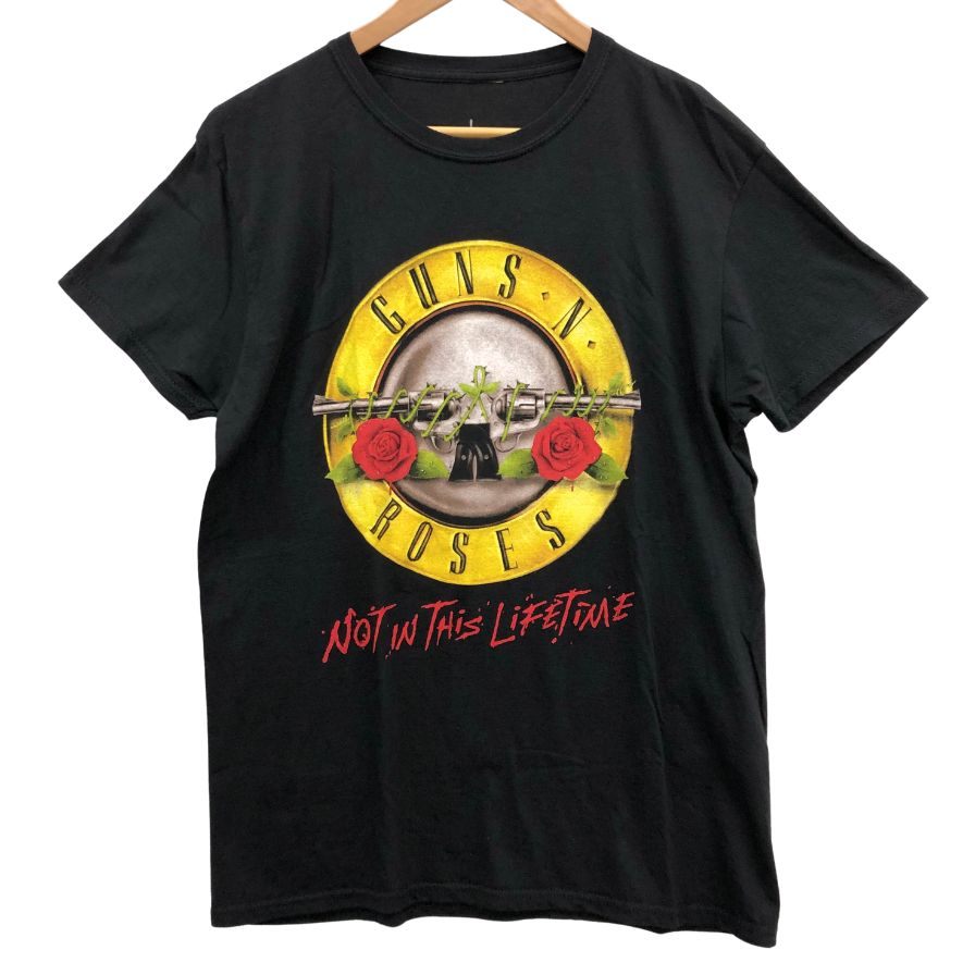 ガンズ・アンド・ローゼズバンドT Lサイズ 美品◇ガンズ＆ローゼス Tシャツ 公式 半袖 プリント バンド