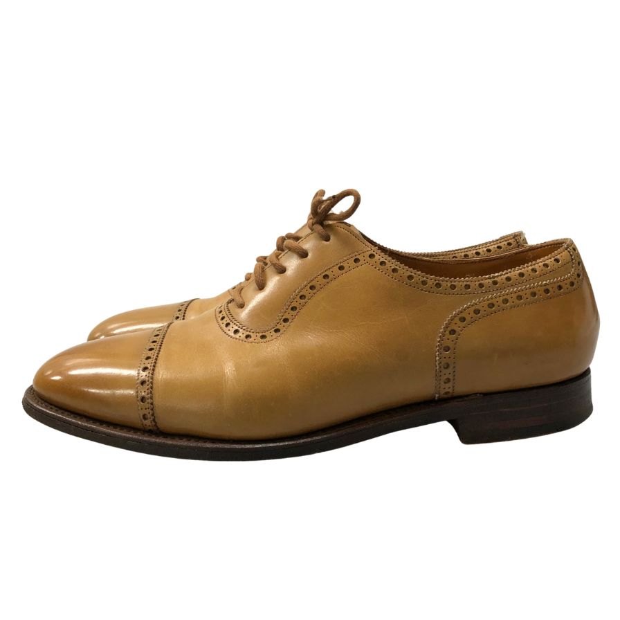 ジョンロブ レザーシューズ ストレートチップ アデレード カーフ ライトブラウン メンズ サイズUK8E JOHN LOBB ADELAIDE ビジネスシューズ 約26.5cm【LA】【中古】