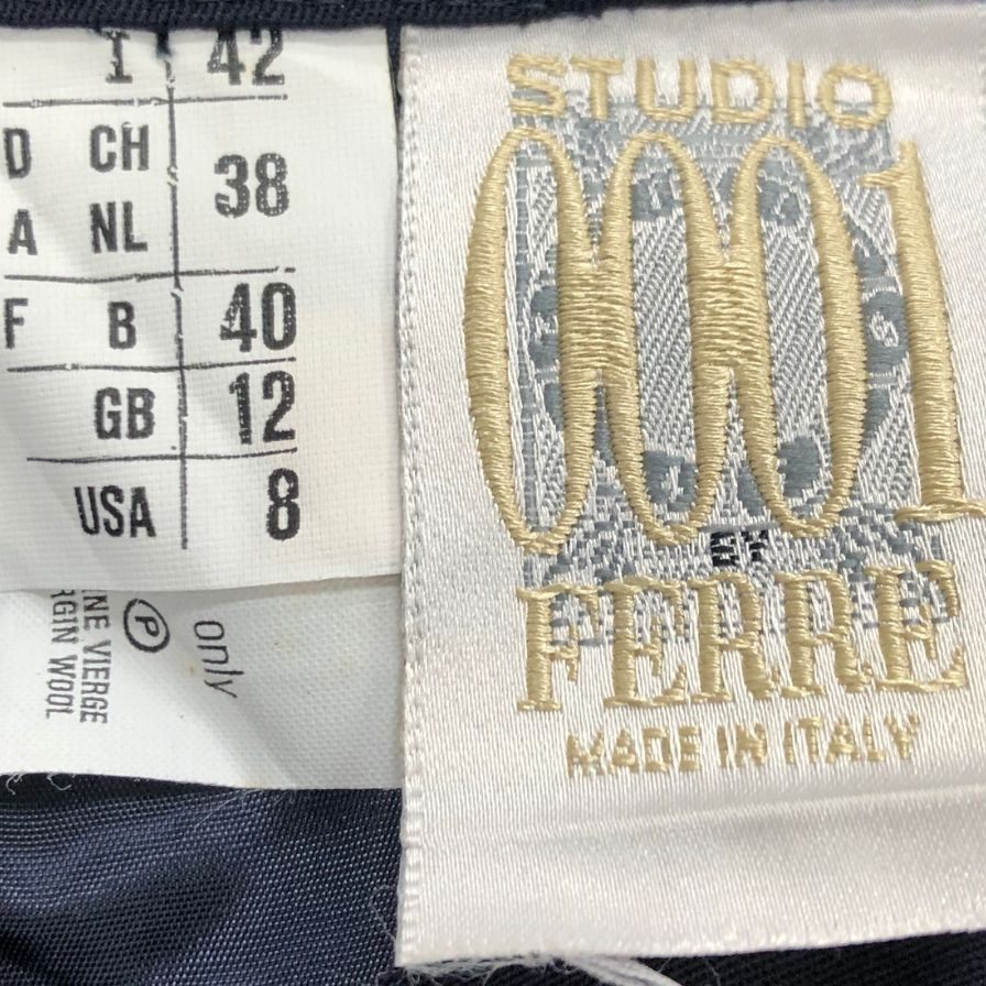 スタジオフェレ レディース スカート ネイビー サイズUSA8 STUDIO 0001 FERRE【AFB11】