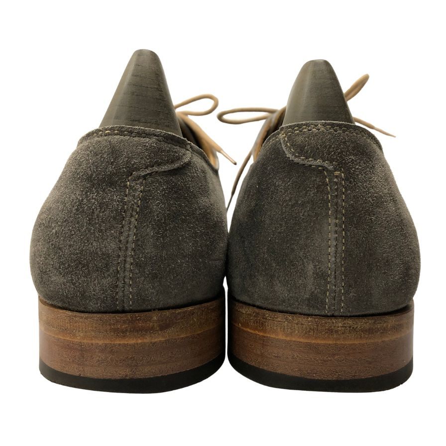ジョンロブ×ポールスミス プレーントゥ 8000ラスト スエード グレー サイズ5.5E John Lobb×Paul Smith ビジネスシューズ 約24.0cm【LA】【中古】