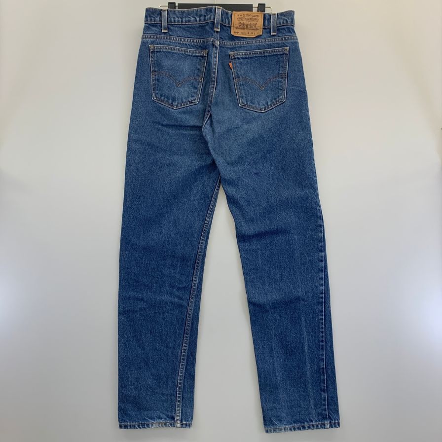 リーバイス デニムパンツ 505 ボタン裏575 オレンジタブ USA製 インディゴ メンズ サイズW34 L32 LEVI’S 【AFB38】