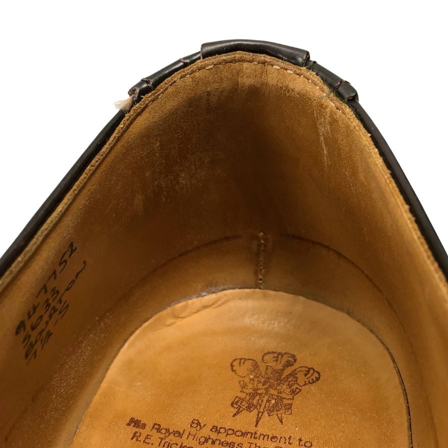 トリッカーズ レザーシューズ バートン ウィングチップ 5633 ダークブラウン メンズ サイズ7.5 Tricker`s BOURTON ビジネスシューズ 約26.0cm【LA】【中古】