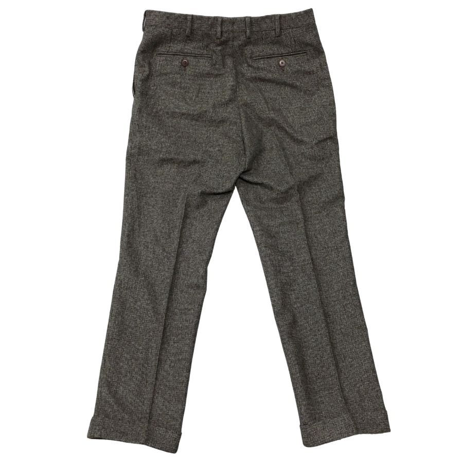 ブリオーニ スラックス チェック メンズ ウール ポリウレタン サイズ48 ブラウン系 Brioni【】
