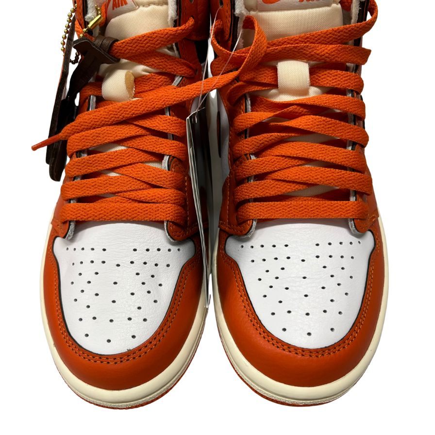 未使用◆ナイキ スニーカー エアジョーダン 1 スターフィッシュ レディース DO9369-101 サイズ22.5cm ホワイト オレンジ NIKE WMNS AIR JORDAN 1 RETRO HI OG Starfish【AFD6】