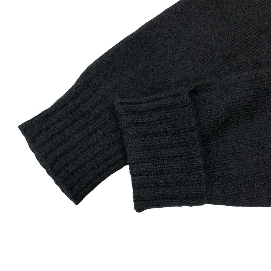 極美品◆ドルチェ&ガッバーナ カーディガン カシミア&シルク レディース サイズ42 ブラック DOLCE&GABBANA 【AFB31】