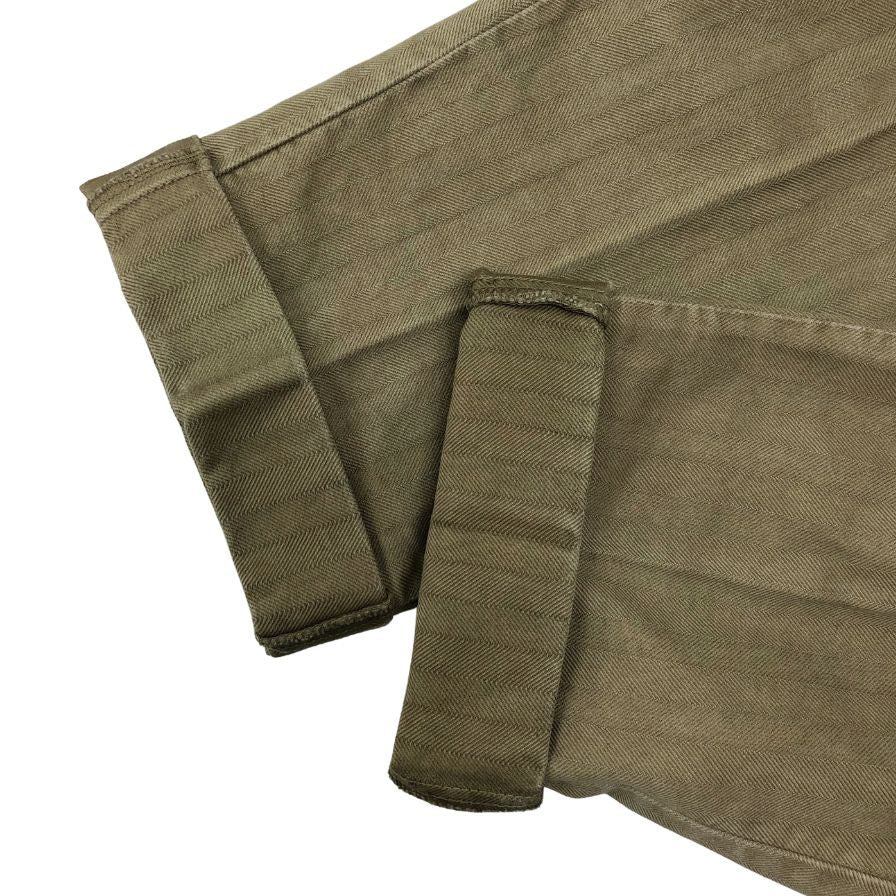 ピーティーゼロウーノ トラウザー コットン ヘリンボーン CARROT FIT ベージュ メンズ サイズ48 PT01【】