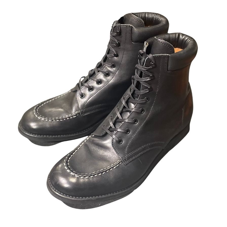 ブラザーブリッジ Uチップブーツ HUNTER ハンター ブラック サイズ10 BROTHER BRIDGE ブーツ 約28.5cm【LA】【中古】