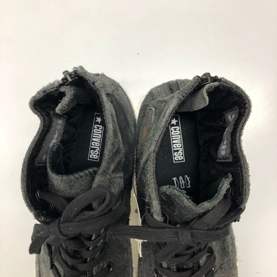 コンバース スニーカー オールスター ハイカット ヒールジップ スエード グレー系 メンズ サイズ30.5cm CONVERSE 約30.5cm【AFC31】
