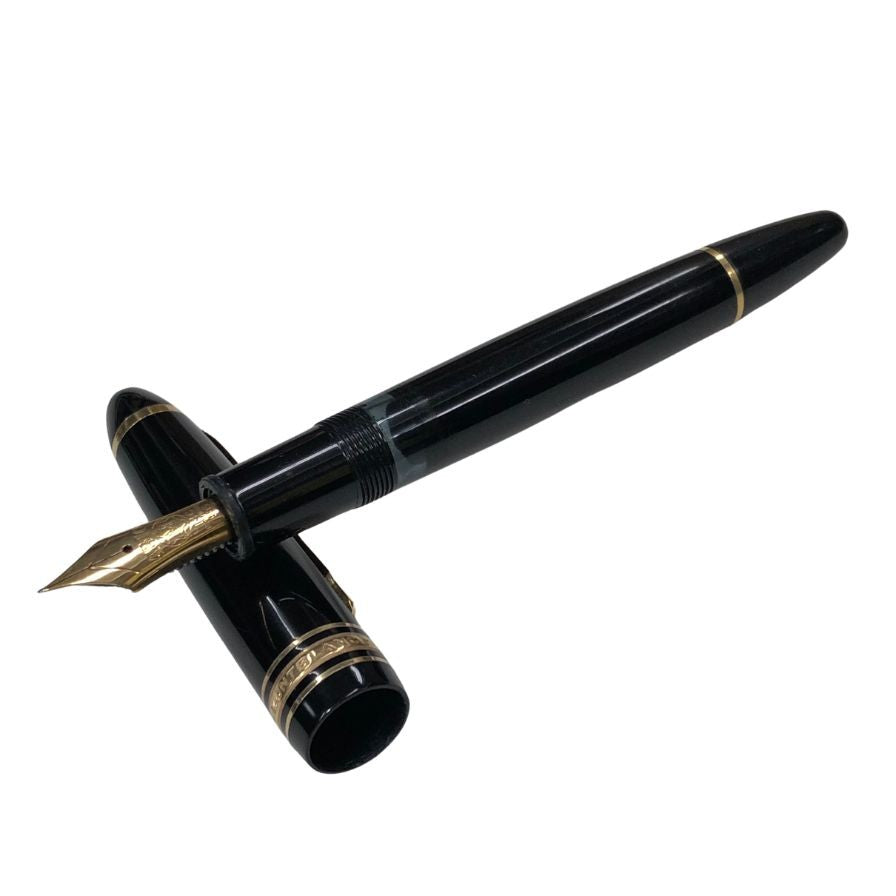 モンブラン 万年筆 マイスターシュテュック 4810 No.146 ペン先14C 585 ブラック×ゴールド MONTBLANC【AFI11】
