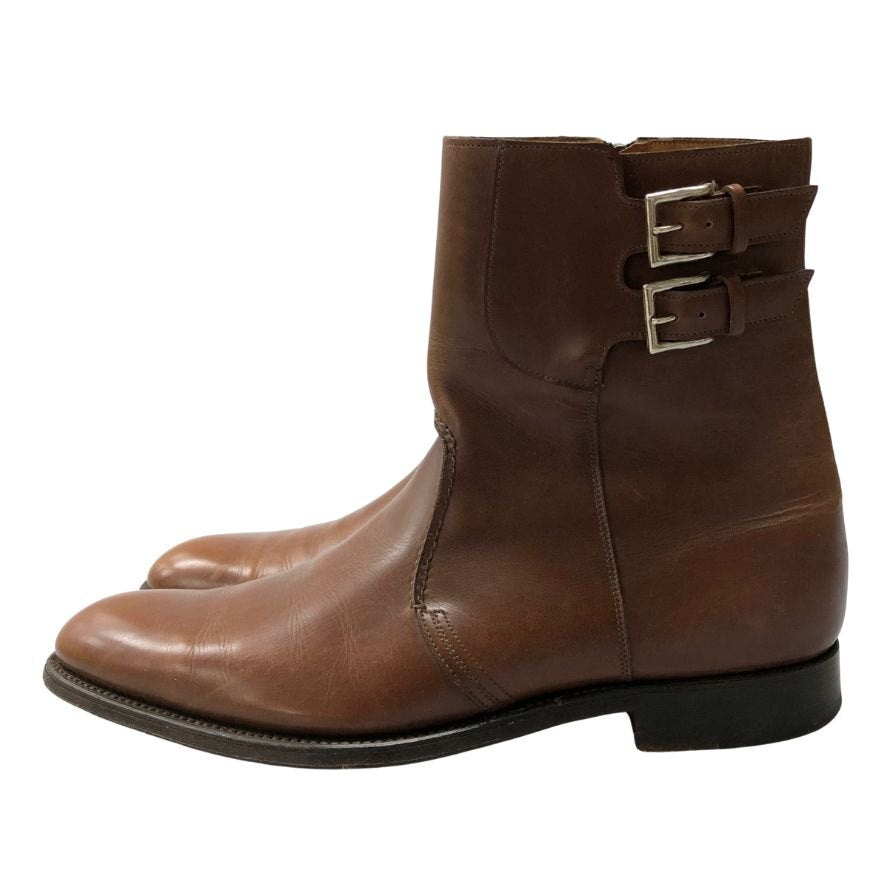 ジョンロブ ダブルバックルブーツ ウーバン サイズ8D ブラウン メンズ WOBURN JOHN LOBB 約27.0cm【LA】【中古】