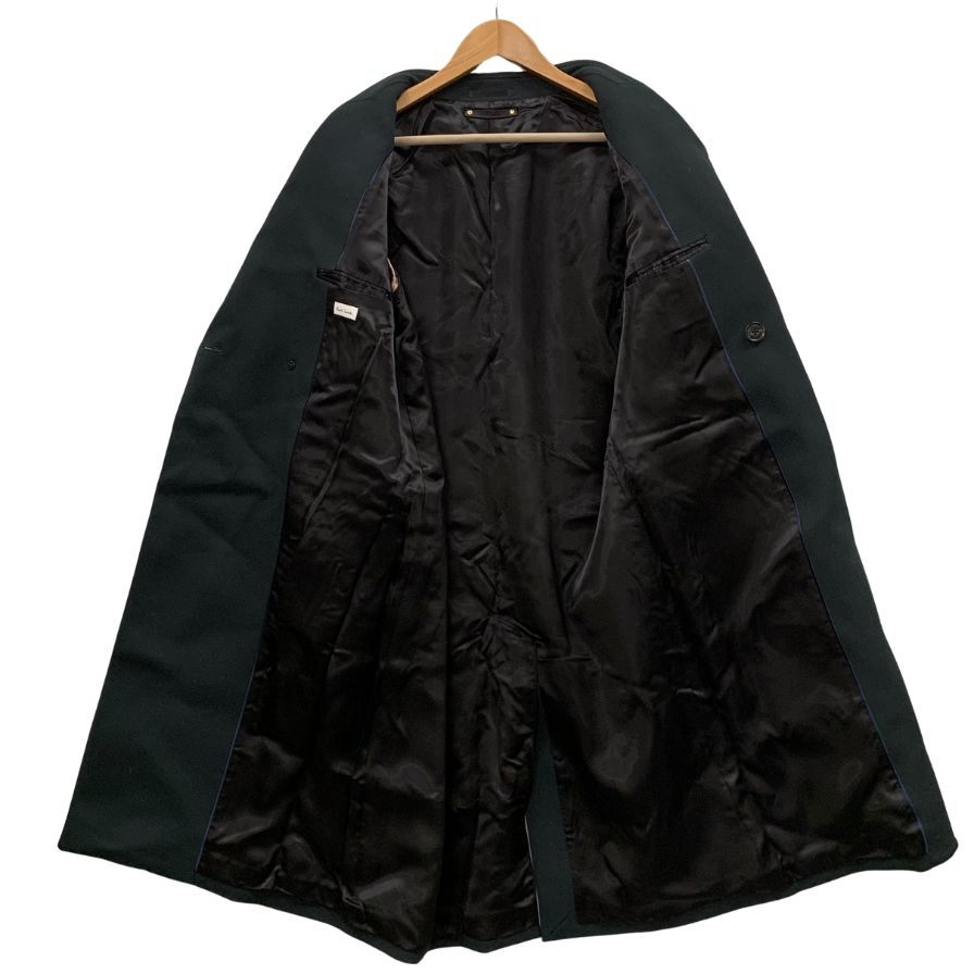 美品◆ポールスミス チェスターコート PM-SL-75703 ウール100% メンズ サイズL 深緑 Paul Smith 【AFA12】