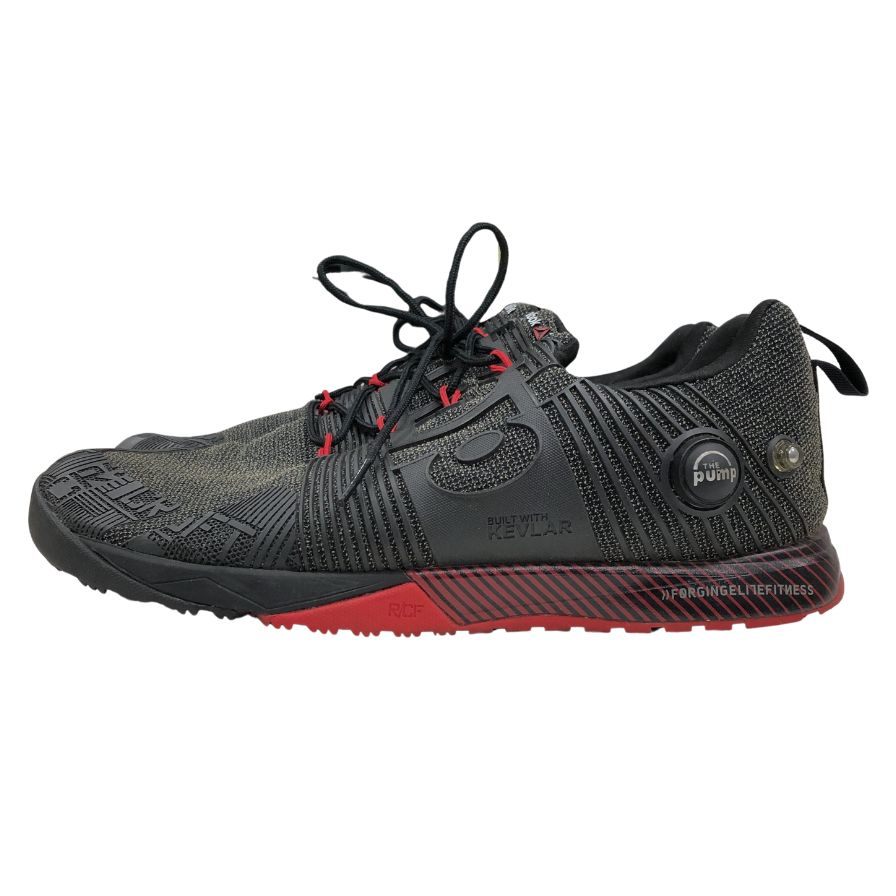 リーボック メンズ クロスフィット ナノポンプフュージョン スニーカー V67652 サイズ27cm ブラック x レッド REEBOK 約27.0cm【AFC6】