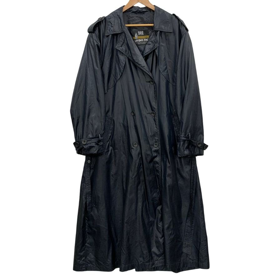 中古◆ロンドンフォグ バルカラーコート 70S ナイロン グレー メンズ サイズ 42 LONDON FOG 【AFA15】