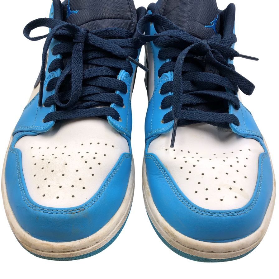 ナイキ ローカットスニーカー エアジョーダン ワン ロー ブルー メンズ サイズ28cm 553558-144 Nike Air Jordan 1 Low 約28.0cm【AFC46】