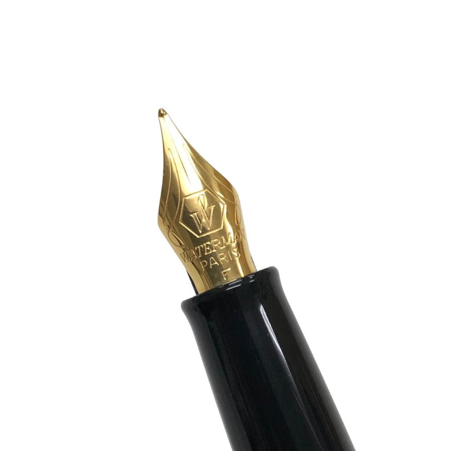 ウォーターマン 万年筆 メトロポリタン エッセンシャル ブラック×ゴールド Fニブ WATERMAN【AFB53】