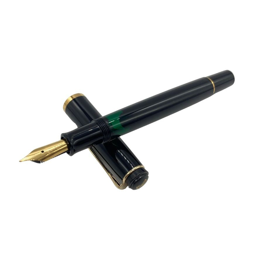ペリカン 万年筆 クラシック M200 F字 ブラック ゴールド PELIKAN【AFI3】