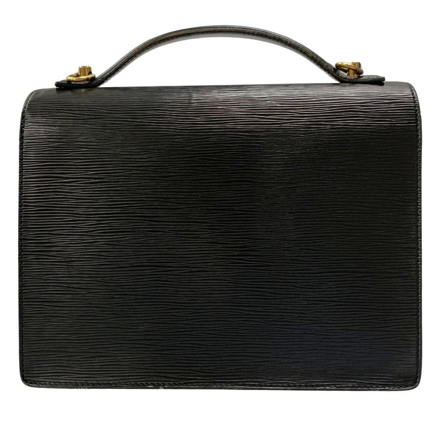 ルイヴィトン ハンドバッグ モンソー M52122 エピ ノワール レザー ショルダーストラップ ブラック レディース LOUIS VUITTON【AFE11】