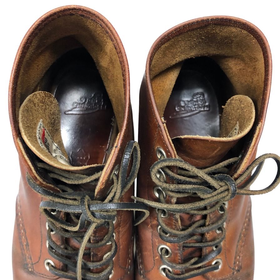 レッドウィング 09S ワークブーツ 9111 クラシック ブラウン US7D メンズ REDWING 約25.5cm【AFC2】