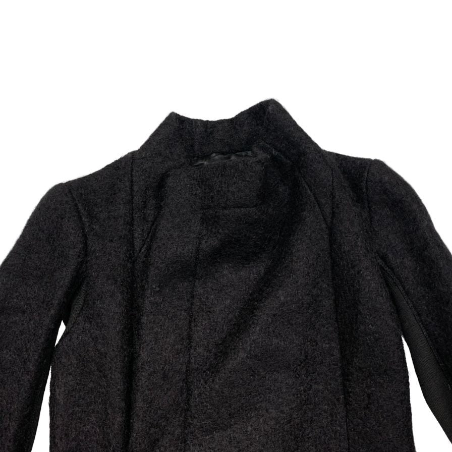 美品◆リックオウエンス ラップコート モヘア ブラック レディース サイズ38 Rick Owens レディース【AFA24】