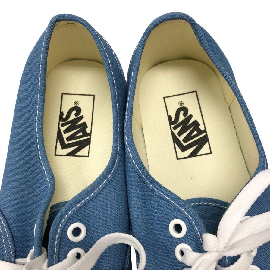 バンズ ローカットスニーカー オーセンティック キャンバス ブルー メンズ サイズ26cm VANS AUTHENTIC 約26.0cm【AFD15】