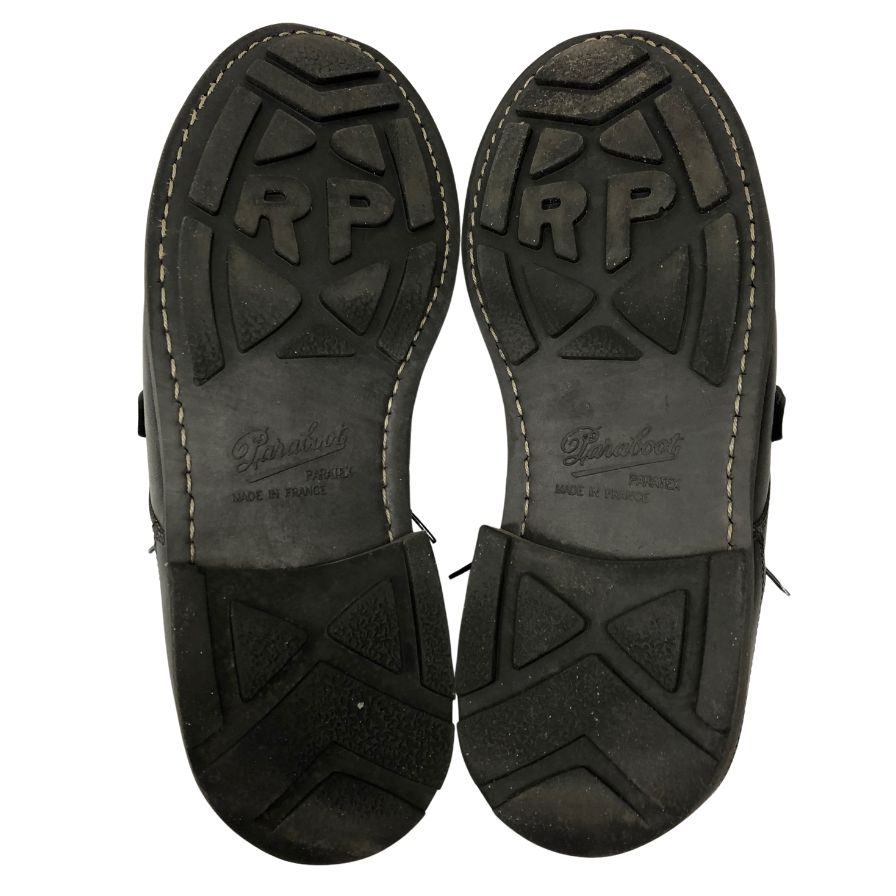 パラブーツ レザーシューズ シャンボード メンズ ブラック サイズ7 PARABOOT CHAMBORD ビジネスシューズ 約25.5cm【LA】【中古】