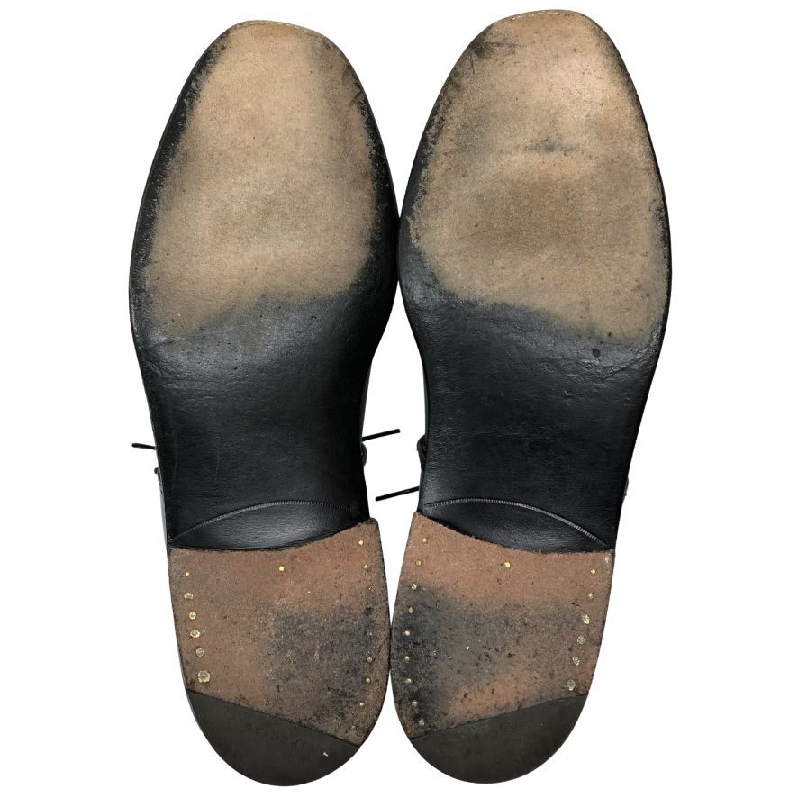 シュナイダーブーツ ジョージブーツ 52ラスト サイズ6.5 カーフレザー ブラック メンズ Schnieder Boots George Boots ブーツ 約25.0cm【LA】【中古】