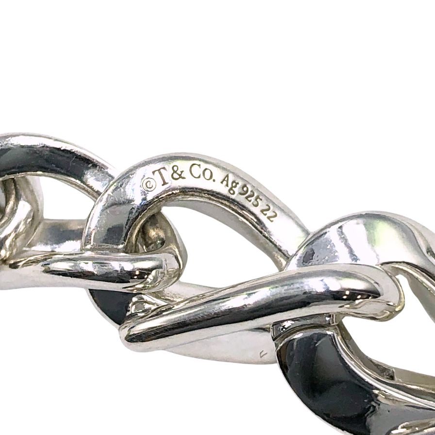 ティファニー ブレスレット フォージ チェーンリンク ミディアムリンク 21コマ メンズ Ag925 シルバー サイズM TIFFANY&Co FORGE MEDIUM LINK