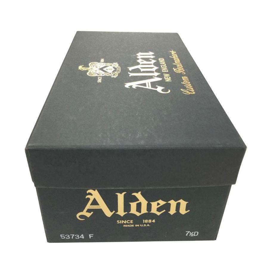 オールデン マーガレットハウエル別注 53734 プレーントゥ カーフ ブラウン メンズ サイズUS7.5D ALDEN ビジネスシューズ 約25.5cm【LA】【中古】