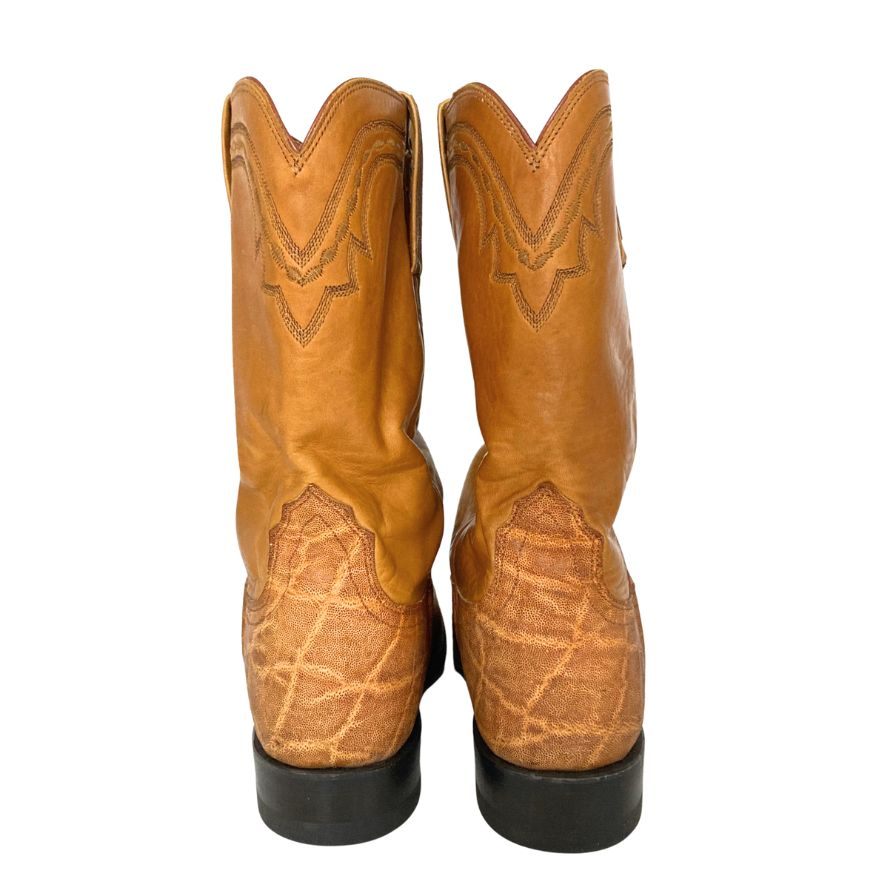 ルケーシー 2000 ローパーブーツ レザーコンビ メンズ サイズ8.5D ライトブラウン Lucchese 2000 約27.0cm【AFC5】