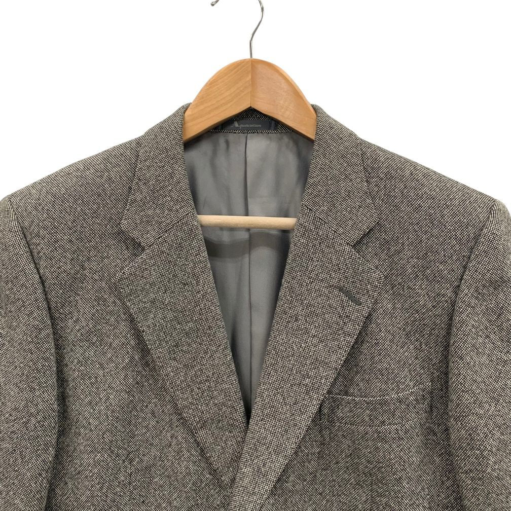 美品◆アクアスキュータム 96AB5 テーラードジャケット カシミヤ グレー メンズ サイズ3F Aquascutum 【AFA6】