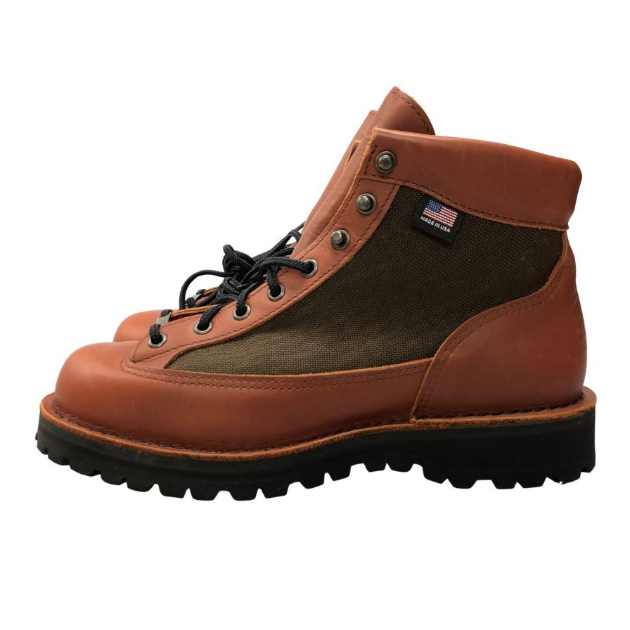 ダナー レザーブーツ ダナー ライト ゴアテックス アメリカ製 メンズ サイズUS7.5 シダーブラウン DANNER DANNER LIGHT 約25.5cm【AFD9】