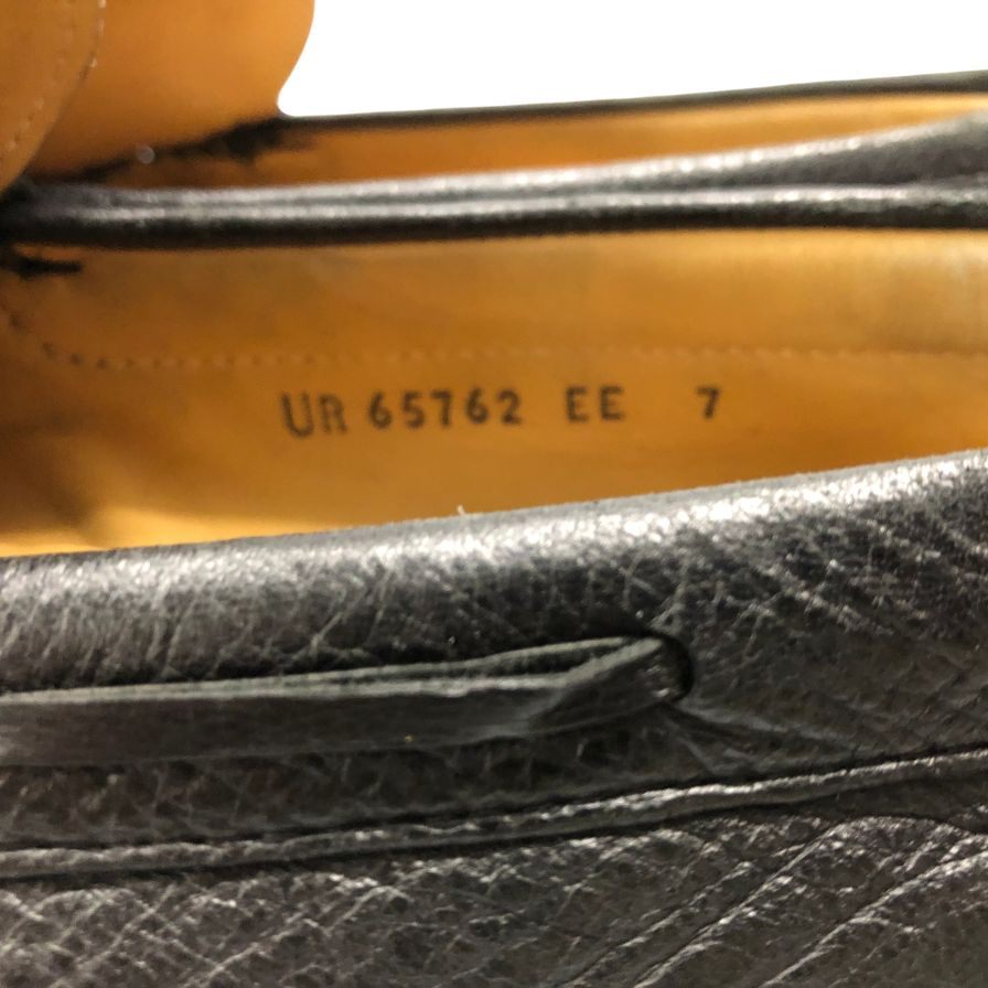 サルヴァトーレフェラガモ ローファー 65762 レザー ホース ビット ブラック メンズ サイズ UK 7 Salvatore Ferragamo 約26.0cm【AFC42】