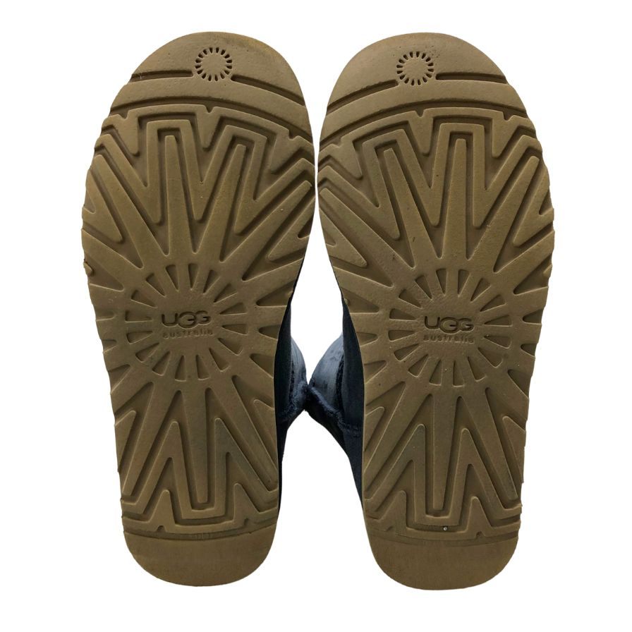 アグ ムートンブーツ ベイリーボタン2 ブルー系 レディースサイズ 7.5 UGG BAILEY BUTTON Ⅱ 約25.0cm【AFC28】
