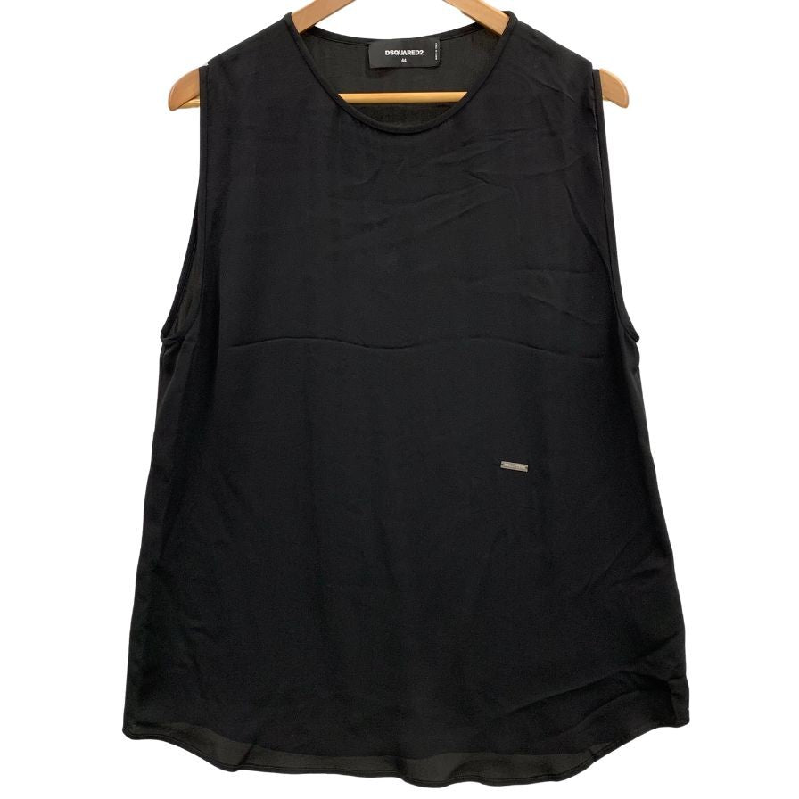 DSQUARED2 タンクトップ ブラック ノースリーブ 美品 DSQUARED2 ブラックC1964 ノースリーブ タンクトップ - メルカリ