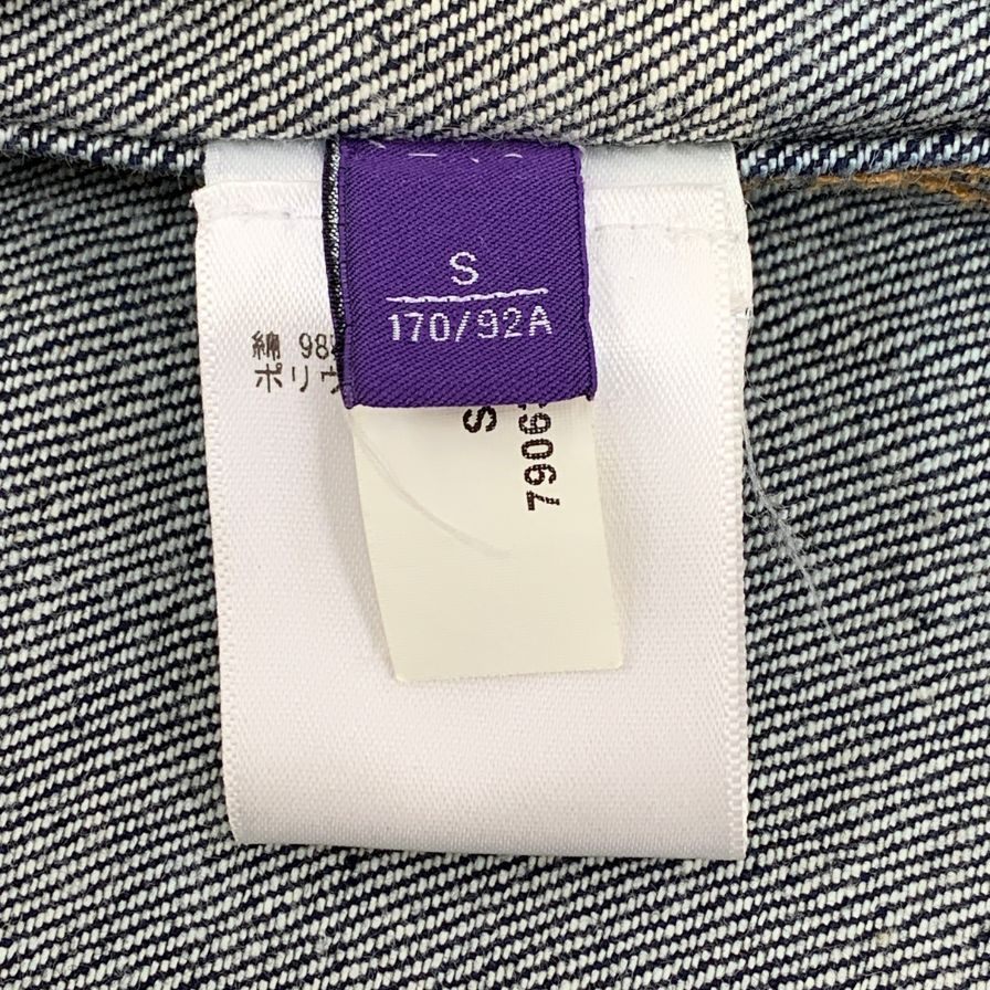 極美品◆ラルフローレン パープルレーベル デニムジャケット メンズ インディゴ サイズS RALPH LAUREN PURPLE LABEL 【AFB16】