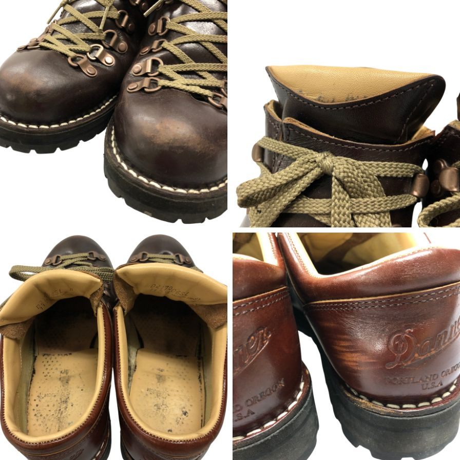 ダナー レザーシューズ D217006SL マウンテンライト ロー 本革 レースアップ ブラウン メンズ サイズ26cm Danner MT.RIDGE LOW 約26.0cm【AFD8】