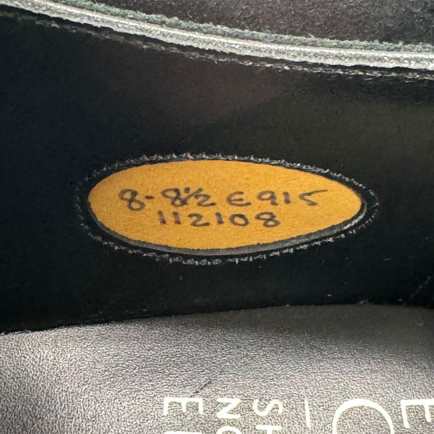 エドワードグリーン レザーシューズ メリルボーン ボタン 915ラスト メンズ サイズUK8 ブラック EDWARD GREEN Marylebone 約26.5cm【LA】