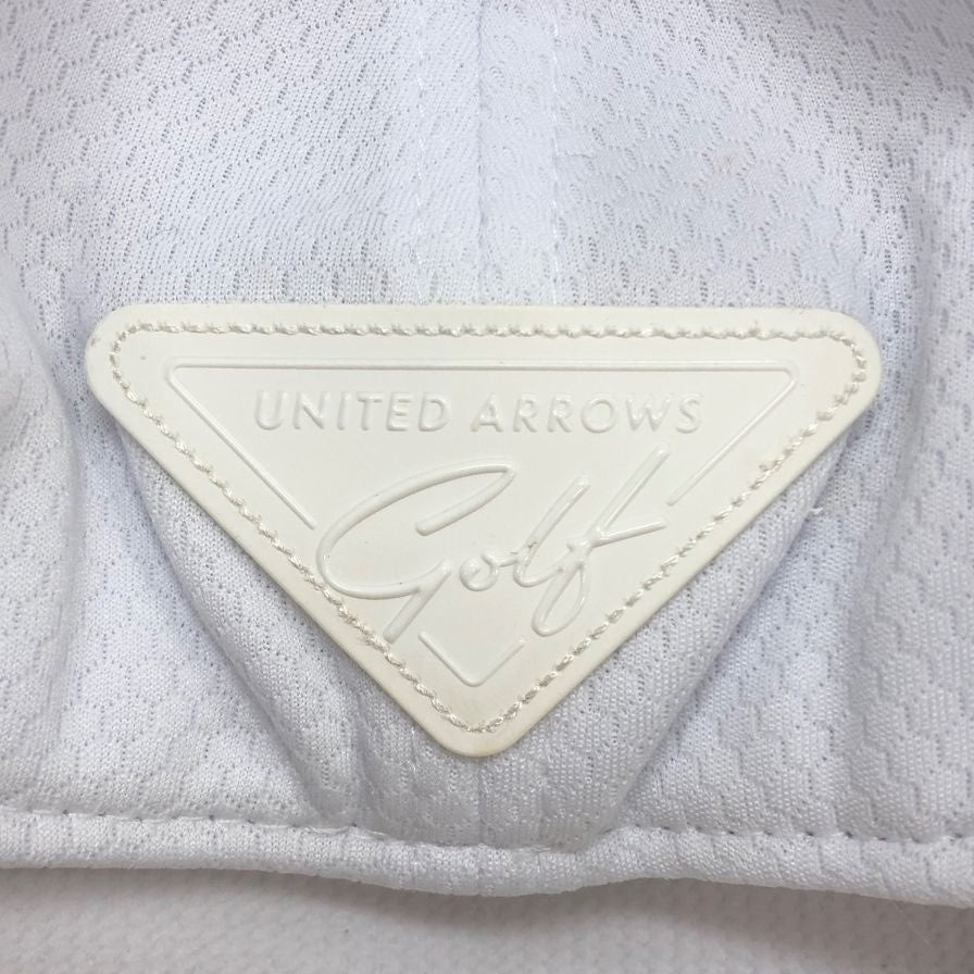 ユナイテッドアローズ ゴルフ キャップ ホワイト ロゴ メンズ サイズ表記なし UNITED ARROWS GOLF